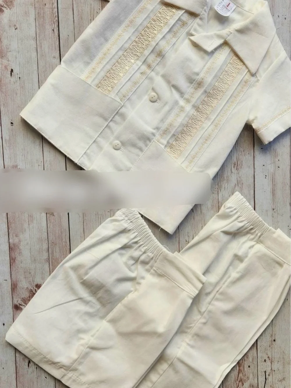 Toddler Boy Guayabera Set 3T